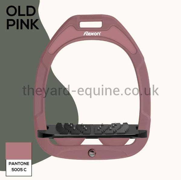 Flex On Green Composite Stirrups LIMITED EDITION WINTER 21 COLOURS-Stirrups-Flex On-LIMITED EDITION Old Pink-The Yard