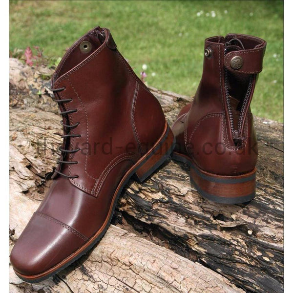 Secchiari Ankle Boots with Laces - Chestnut BrownRiding BootsChestnut Brown / 11UK/46The Yard