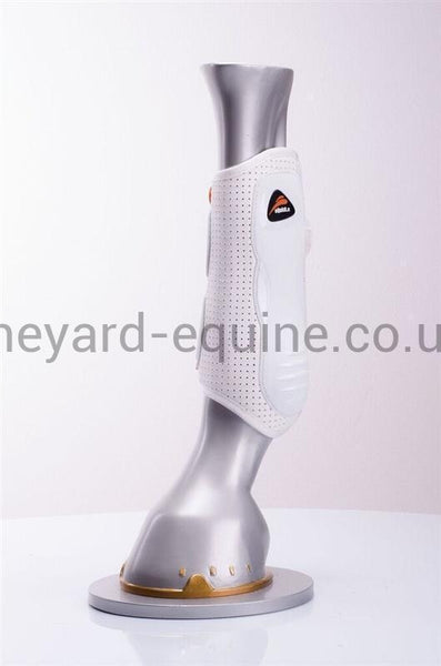 eQuick eKur Dressage Boots-Dressage Boots-eQuick-Small-White/White QR Stick-Front-The Yard
