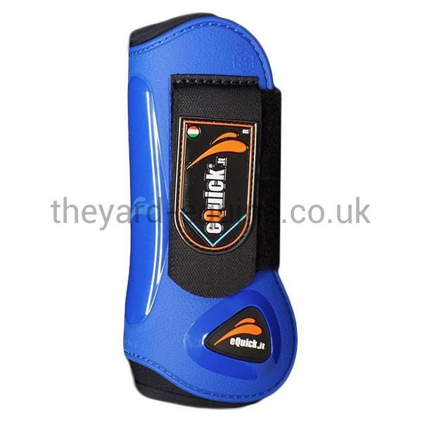 eQuick eLight Tendon Boots-Young Horse Boots-eQuick-Small-Black-Front-The Yard