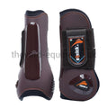 eQuick eLight Tendon Boots-Young Horse Boots-eQuick-Small-Brown-Front-The Yard