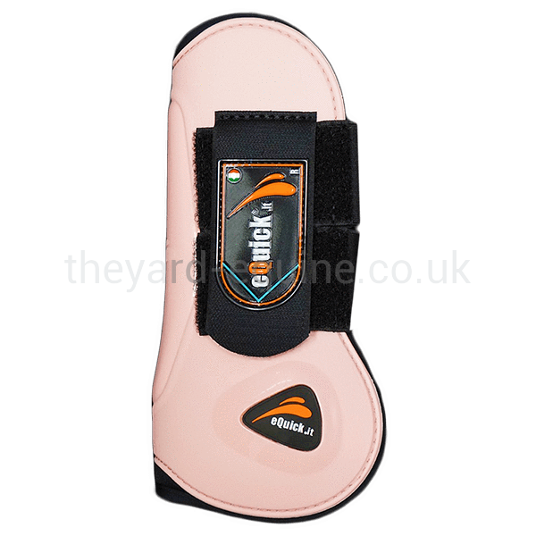 eQuick eLight Tendon Boots-Young Horse Boots-eQuick-Small-Pink-Front-The Yard