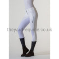 Accademia Italiana Women's Silver Power Grip Breeches - White-Breeches-Accademia Italiana-UK6-White-The Yard