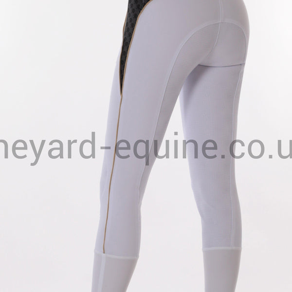 Accademia Italiana Women's Spindly Power Grip Breeches - White-Breeches-Accademia Italiana-UK6-White-The Yard
