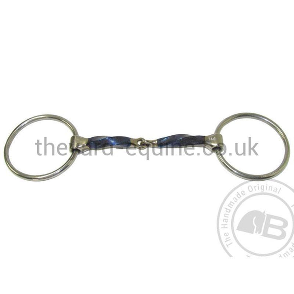 Bombers Bit - Twisted Snaffle Loose Ring-Bits-Bombers Bits-130mm-Square Twist Snaffle-Loose Ring-The Yard
