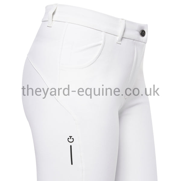 Cavalleria Toscana Breeches - CT RS Breeches Knee Grip WHITE-Breeches-CT-UK4/IT36-White-The Yard