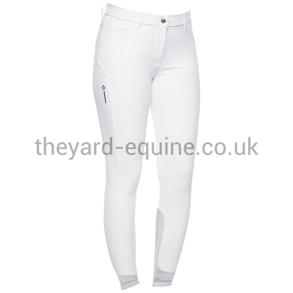 Cavalleria Toscana Breeches - CT RS Breeches Knee Grip WHITE-Breeches-CT-UK4/IT36-White-The Yard