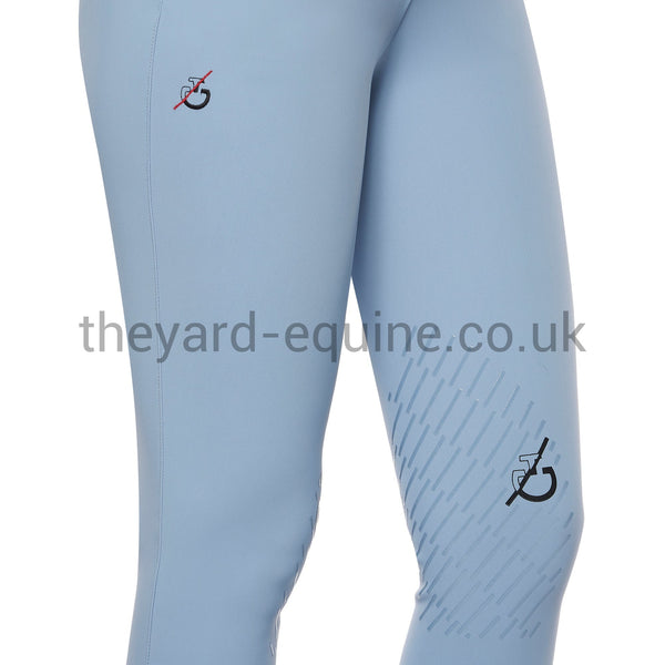 Cavalleria Toscana Breeches - CT Team Red Stripe High Waist Knee Grip BABY BLUE-Breeches-CT-UK4/IT36-Baby Blue-The Yard