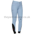 Cavalleria Toscana Breeches - CT Team Red Stripe High Waist Knee Grip BABY BLUE-Breeches-CT-UK4/IT36-Baby Blue-The Yard