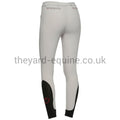 Cavalleria Toscana Breeches - CT Team Red Stripe Knee Grip LIGHT GREY-Breeches-CT-UK4/IT36-Light Grey-The Yard