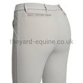 Cavalleria Toscana Breeches - CT Team Red Stripe Knee Grip LIGHT GREY-Breeches-CT-UK4/IT36-Light Grey-The Yard