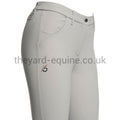 Cavalleria Toscana Breeches - CT Team Red Stripe Knee Grip LIGHT GREY-Breeches-CT-UK4/IT36-Light Grey-The Yard