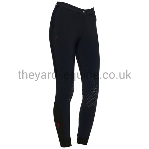 Cavalleria Toscana Breeches - CT Team Red Stripe Knee Grip NAVY-Breeches-CT-UK4/IT36-Navy-The Yard