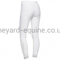 Cavalleria Toscana Breeches - Elegant Embroidery Breeches High Waist Knee Grip WHITE-Breeches-CT-UK4/IT36-White-The Yard