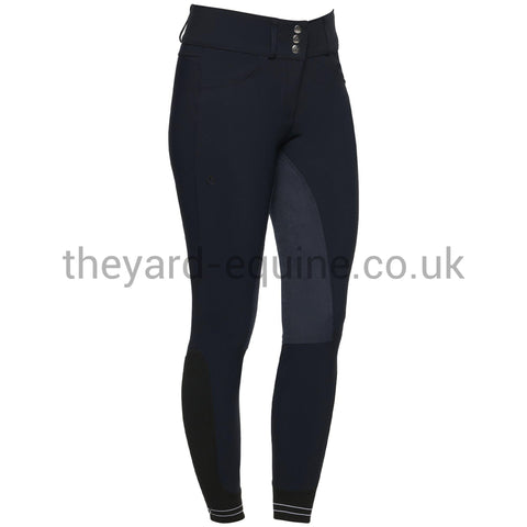 Cavalleria Toscana Breeches - High Waist Full suede seat NAVY-Breeches-CT-UK4/IT36-Navy-The Yard