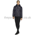 Cavalleria Toscana Coat - Padded Shiny/Matt Nylon Hooded Puffer Navy-Coat-CT-X Small-Navy-The Yard