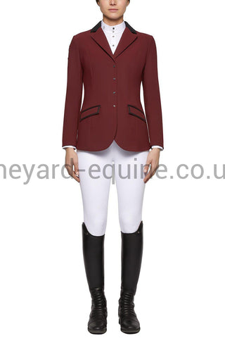 Cavalleria Toscana Competition Jacket - Tech Knit Zip Lightweight Burgundy-Competition Jackets-CT-UK4 / IT36-Burgundy-The Yard
