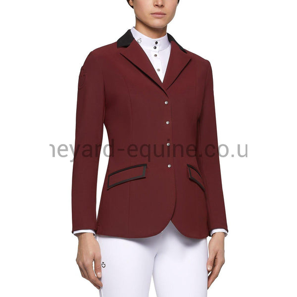 Cavalleria Toscana Competition Jacket - Tech Knit Zip Lightweight BurgundyCompetition JacketsThe Yard