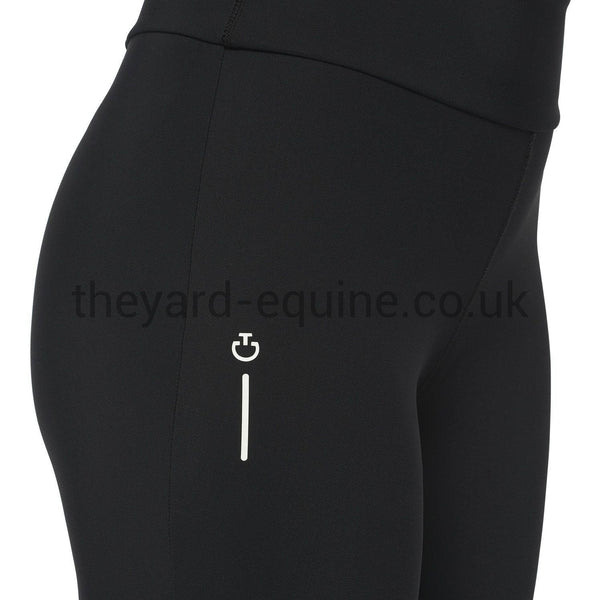 Cavalleria Toscana Leggings - R-EVO Comfort Stretch High Waist Knee Grip Riding Leggings Black-Riding Leggings-CT-UK4 / IT36-Black-The Yard