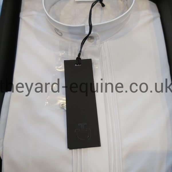 Cavalleria Toscana Long Sleeve Competition Shirt - Elegant Lace White-Show Shirt-CT-XS-White-The Yard