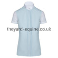 Cavalleria Toscana Short Sleeve Competition Shirt - Elegant Lace Baby Blue-Show Shirt-CT-XS-Baby Blue-The Yard