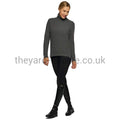 Cavalleria Toscana Sweater - Eco Merinos Turtleneck Double Knit Sweater Grey-Jumper-CT-XS-Grey 8980-The Yard