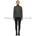 Cavalleria Toscana Sweater - Eco Merinos Turtleneck Double Knit Sweater Grey-Jumper-CT-XS-Grey 8980-The Yard