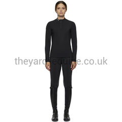 Cavalleria Toscana Training Top - R-EVO Tech Knit L/S Training Polo-Training Top-CT-XS-Black-The Yard