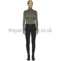 Cavalleria Toscana Training Top - Tech Wool CT Laser Cut Zip L/S Training Polo Grey-Training Top-CT-XS-Grey-The Yard