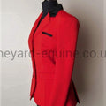DESERATA COMPETITION JACKET - BUTTON STYLE RED & BLACK-Competition Jackets-Deserata-Red-Black-UK 6-The Yard