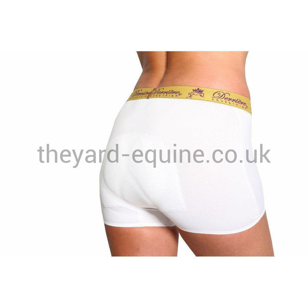 Derriere Equestrian women's padded performance shorty-Underwear-Derriere Equestrian-White-XSmall-Small-The Yard