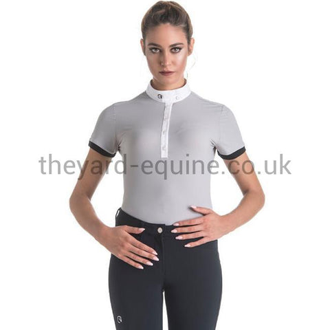 EGO7 Short Sleeve Competition Shirt - Polo-Show Shirt-Ego7-UK10/IT42-Light Grey-The Yard