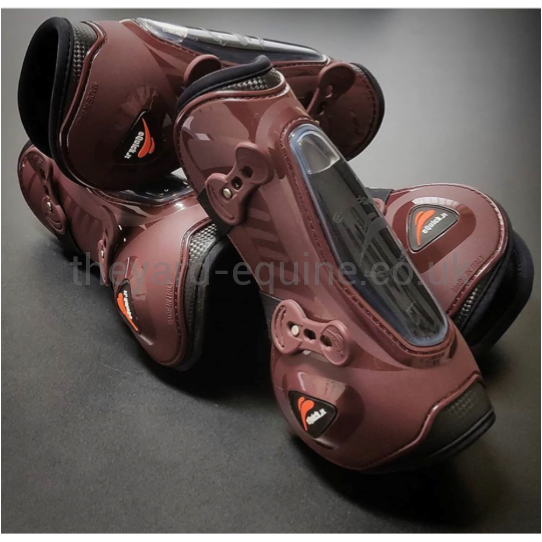 EQuick eShock Tendon Boots BROWN LEGEND EDITION-Tendon Boots-eQuick-Small-Front-Brown-The Yard