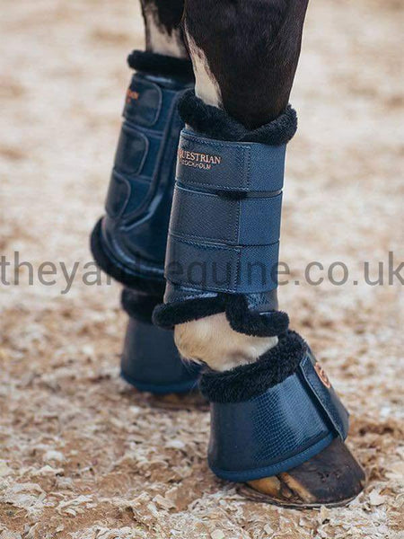 Equestrian Stockholm Bell Boots - Monaco Blue-Brushing Boots-Equestrian Stockholm-Small-Monaco Blue-The Yard