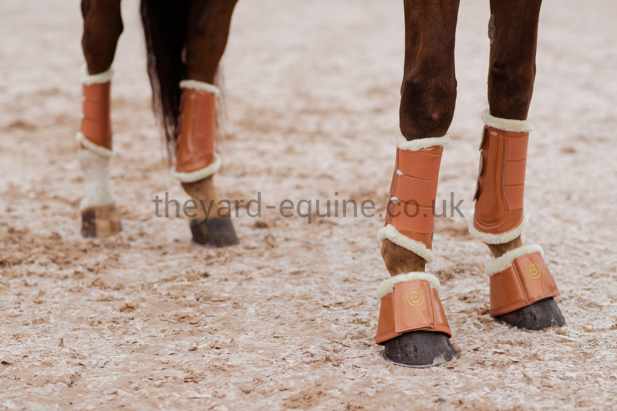Equestrian Stockholm Brushing Boots Bronze Gold