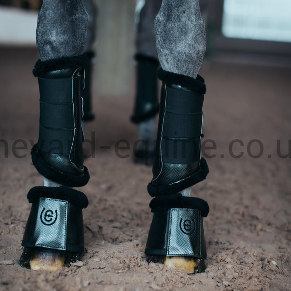 Equestrian Stockholm Brushing Boots - Deep Olivine-Brushing Boots-Equestrian Stockholm-Small-Deep Olivine-The Yard