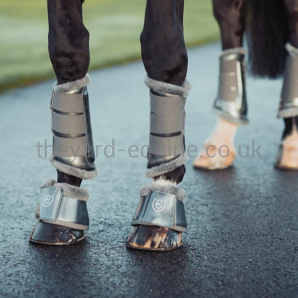 Equestrian Stockholm Brushing Boots - Silver Cloud-Brushing Boots-Equestrian Stockholm-Small-Silver Cloud-O/S-The Yard