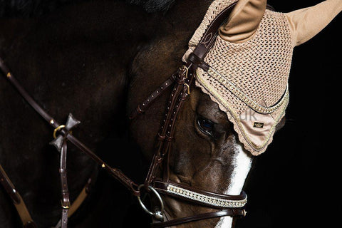 Equestrian Stockholm Ear Net - Champagne-Ear Veil-Equestrian Stockholm-Full-Champagne-The Yard