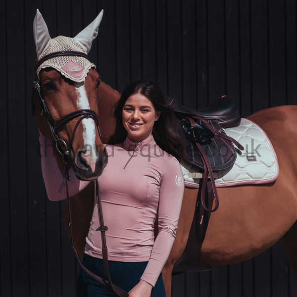 Equestrian Stockholm Ear Net - Desert Rose-Ear Veil-Equestrian Stockholm-Full-Desert Rose-The Yard