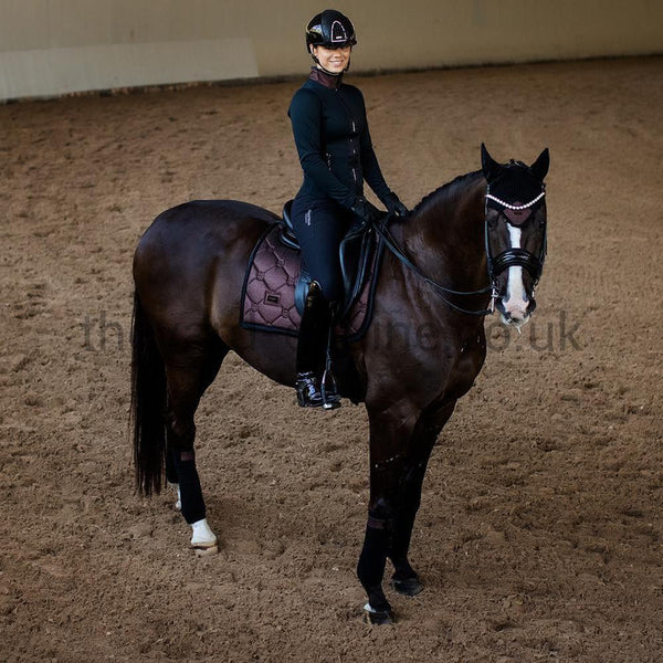 Equestrian Stockholm Ear Net - Mahogany Glimmer-Ear Veil-Equestrian Stockholm-Full-Mahogany Glimmer-The Yard