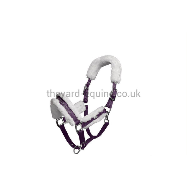 Equestrian Stockholm Fluffy Headcollar and Leadrope Set - Orchid Bloom-Headcollar & Leadrope Set-Equestrian Stockholm-Cob-Orchid Bloom-The Yard