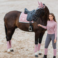Equestrian Stockholm Saddlecloth - Crystal Pink Dressage-Saddlecloths-Equestrian Stockholm-Full-Dressage-Crystal Pink-The Yard