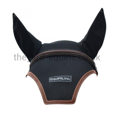 Equifit Ear Net - Ear Bonnet-Ear Veil-Equifit-Full-Black Ostrich-The Yard