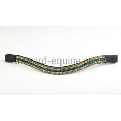 Equiture Megabling Browband - Indicolite, Clear & Light Colorado-Browband-Equiture-Cob-Black-The Yard