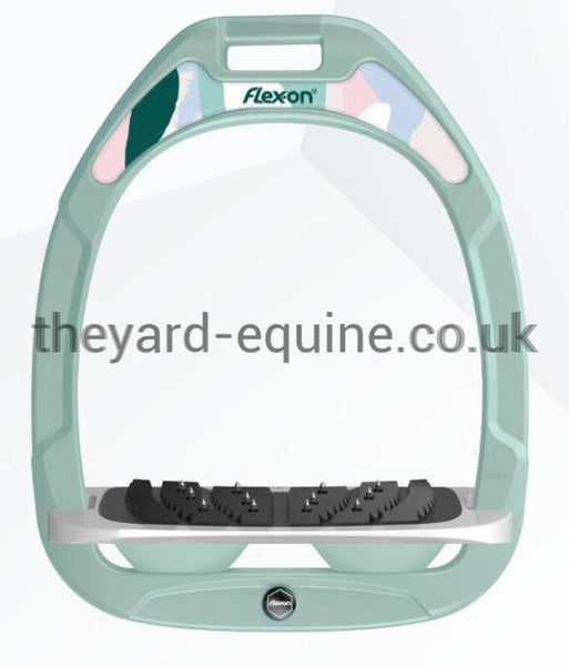 Flex On Green Composite Stirrups In Stock LIMITED EDITION SUMMER 21-Stirrups-Flex On-LIMITED EDITION pink/grey/pink-The Yard