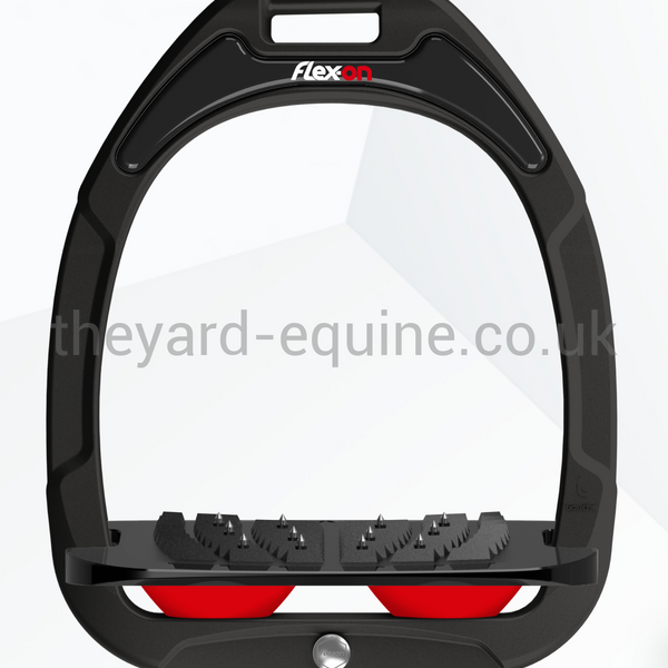 Flex On Green Composite Stirrups In Stock-Stirrups-Flex On-Black/ White/ Grey-The Yard
