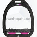 Flex On Green Composite Stirrups In Stock-Stirrups-Flex On-Black/ Black/ Pink-The Yard