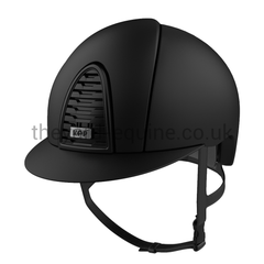 KEP Cromo 2 Matt Black Riding Helmet-Helmet-KEP-51cm/6 3/8 Inches-Black-The Yard