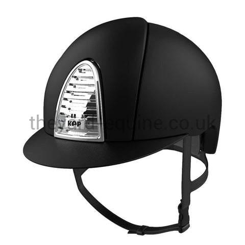 KEP Cromo 2 Textile Black/Chrome Riding Helmet-Helmet-KEP-51cm/6 3/8 Inches-Black-The Yard