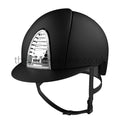 KEP Cromo 2 Textile Black/Swarovski Frame Chrome Ventilation Grill Riding Helmet-Helmet-KEP-51cm/6 3/8 Inches-Black-The Yard